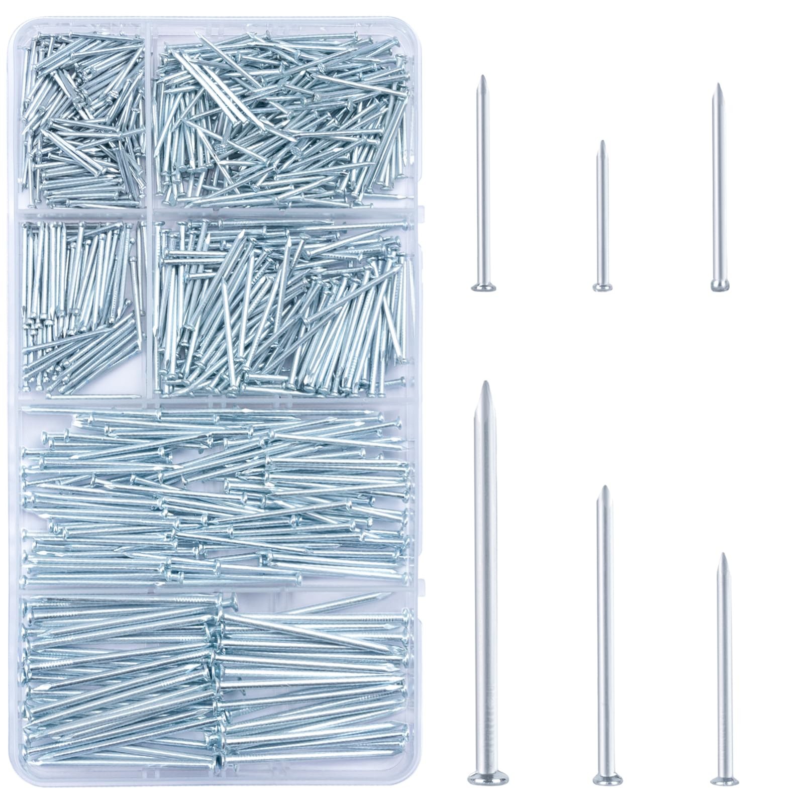 700pcs Hardware Nails for Hanging Pictures,Up to 2"-Long Finish Nails Assortment gallery