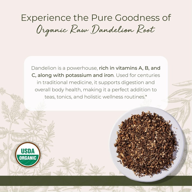 Starwest Botanicals Organic Raw Dandelion Root - Loose 4 Ounce (Pack of 1) gallery