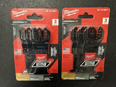 2- Milwaukee OPEN-LOK All-Purpose Multi-Tool Blade Variety Pack 3pc 49-10-9001