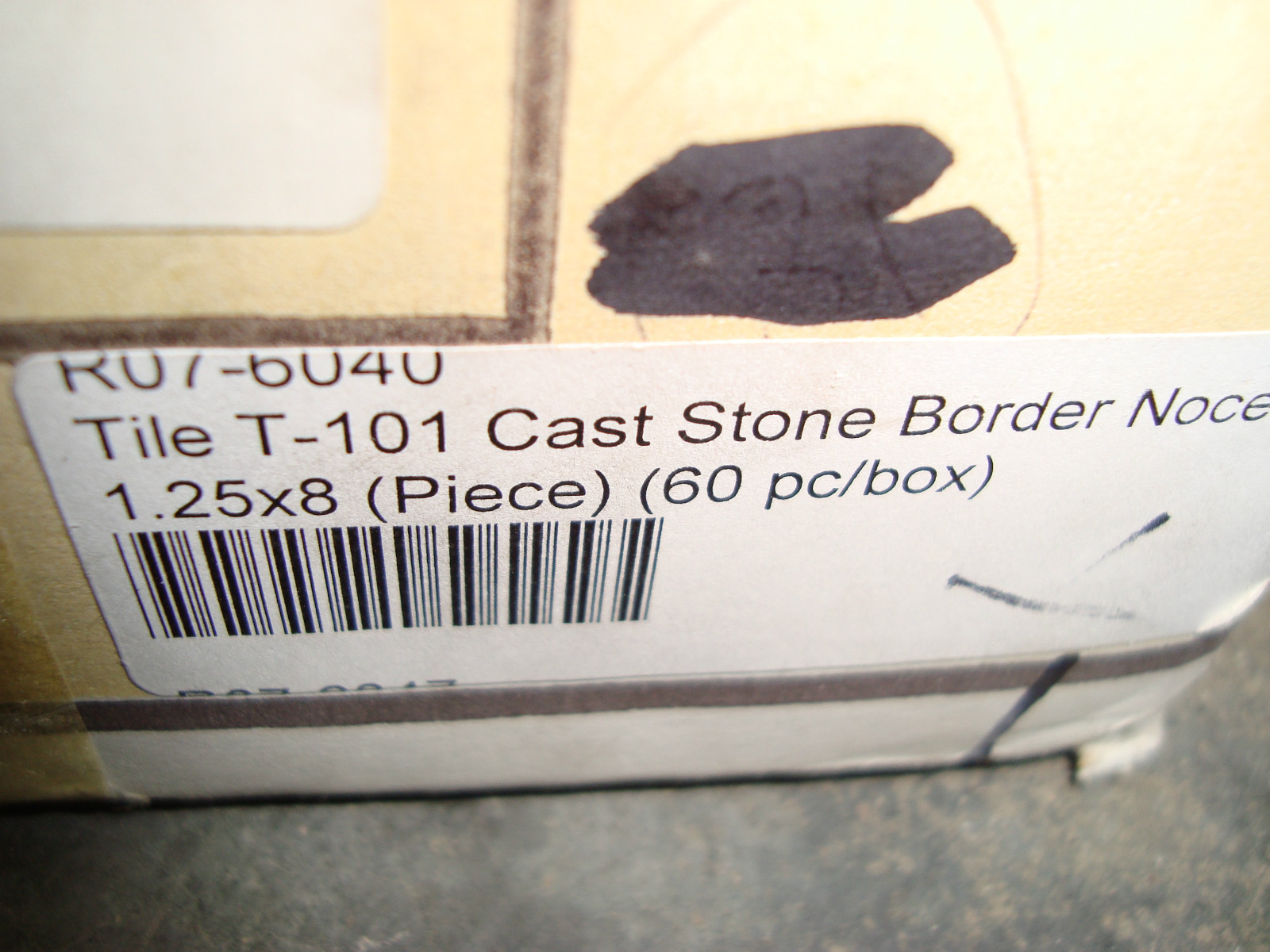 10x Cast Stone Border Tile T-101 Noce MS 101 Discounted! 1 1/8 x 8 inches gallery