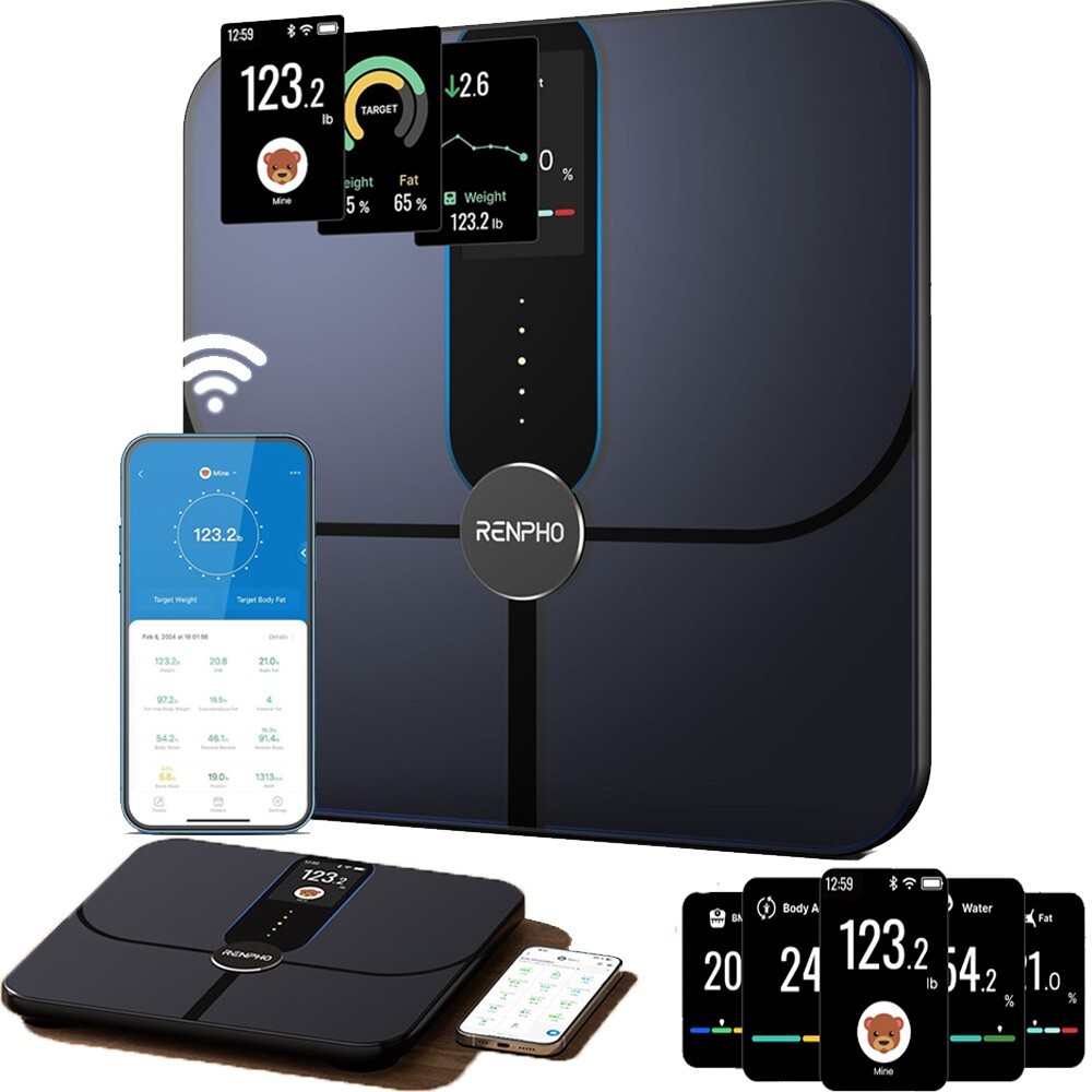 RENPHO Smart Scale, Body Fat Scale with TFT LCD Bathroom Scale for Body Weight gallery