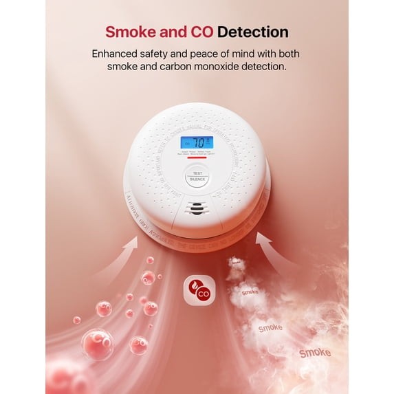 X-Sense SC01-W Wireless Interlinked Combo Smoke & Carbon Monoxide Alarm 6-Pack gallery