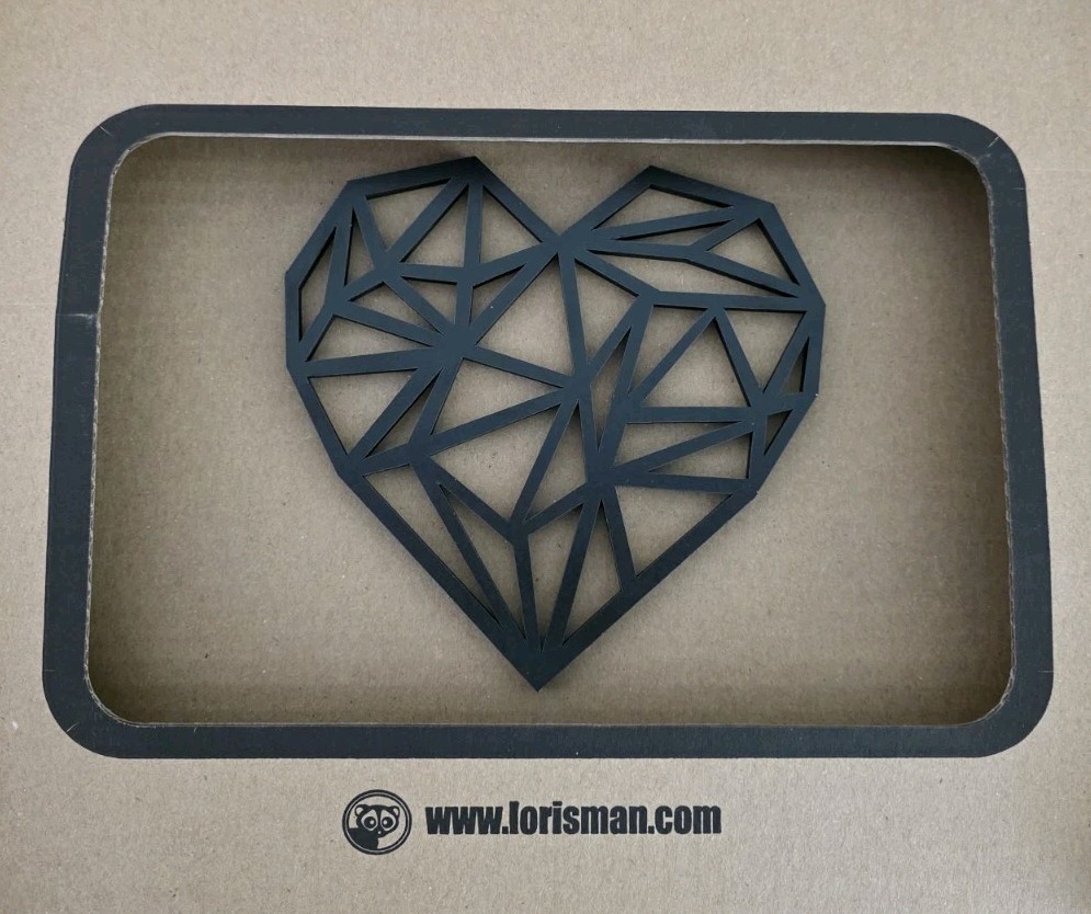 Loris Home Decor, Geometric Heart, Wall Art Valentine Decor gallery