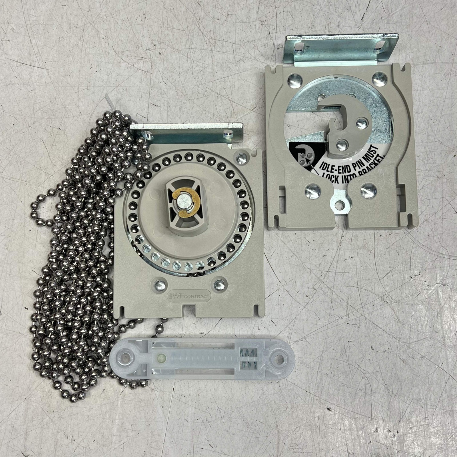 MECHO/5 Standard Bracket Roller Shade Chain Drive & Idle End UBCU-3036-DS-GR gallery