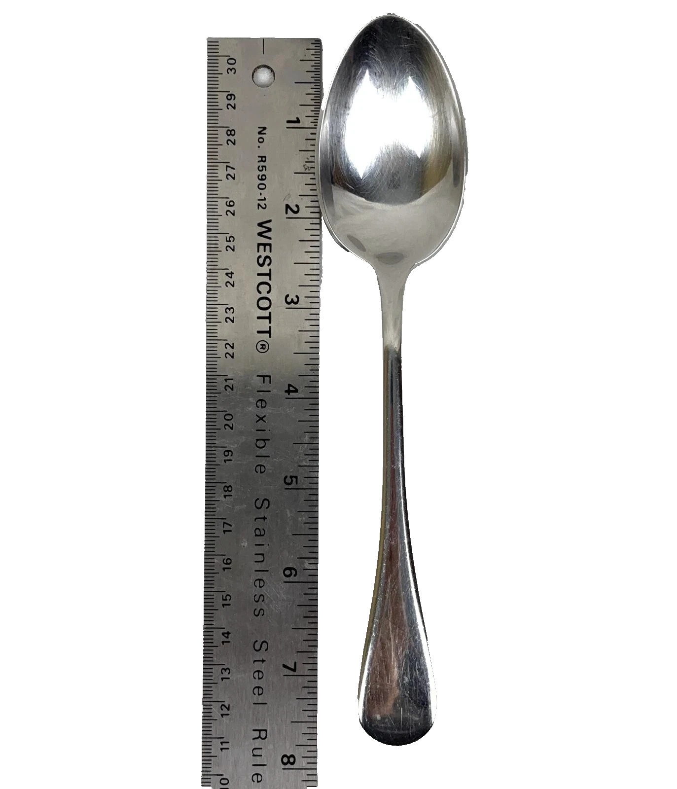 Calderoni BORROMEO Stainless 18/10 Glossy Dinner Soup Spoons Italy Made, 7 7/8" gallery