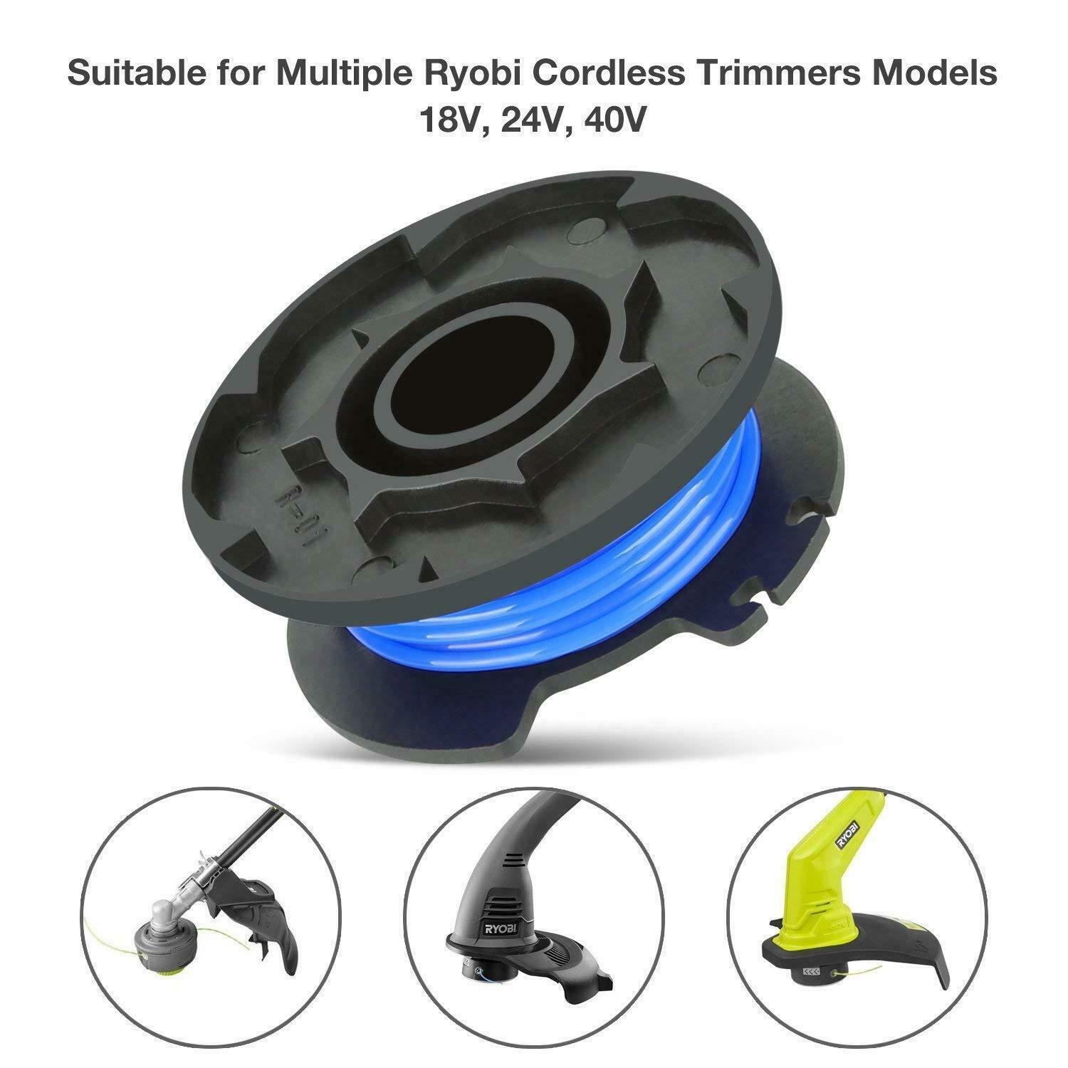 Ryobi One + Plus AC14RL3A .065 3 Trimmer Spools line & Cap Ryobi 18/24/40V Cap gallery