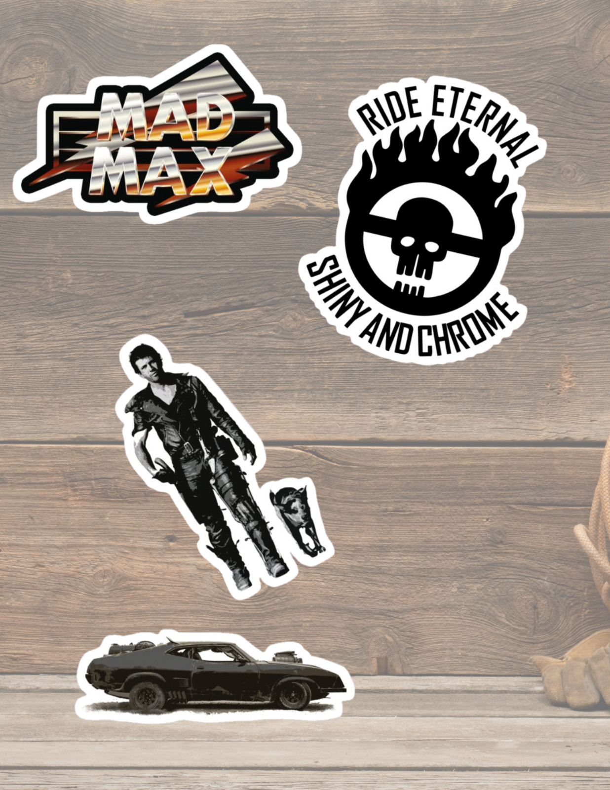 Mad Max 70's Movie 4pc Sticker Pack gallery