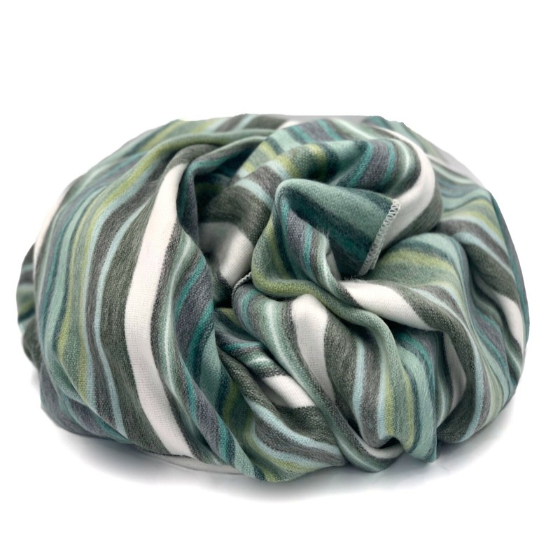 SOFT & WARM STRIPED ALPACA LLAMA WOOL THROW BLANKET 95"x67" QUEEN GREEN gallery