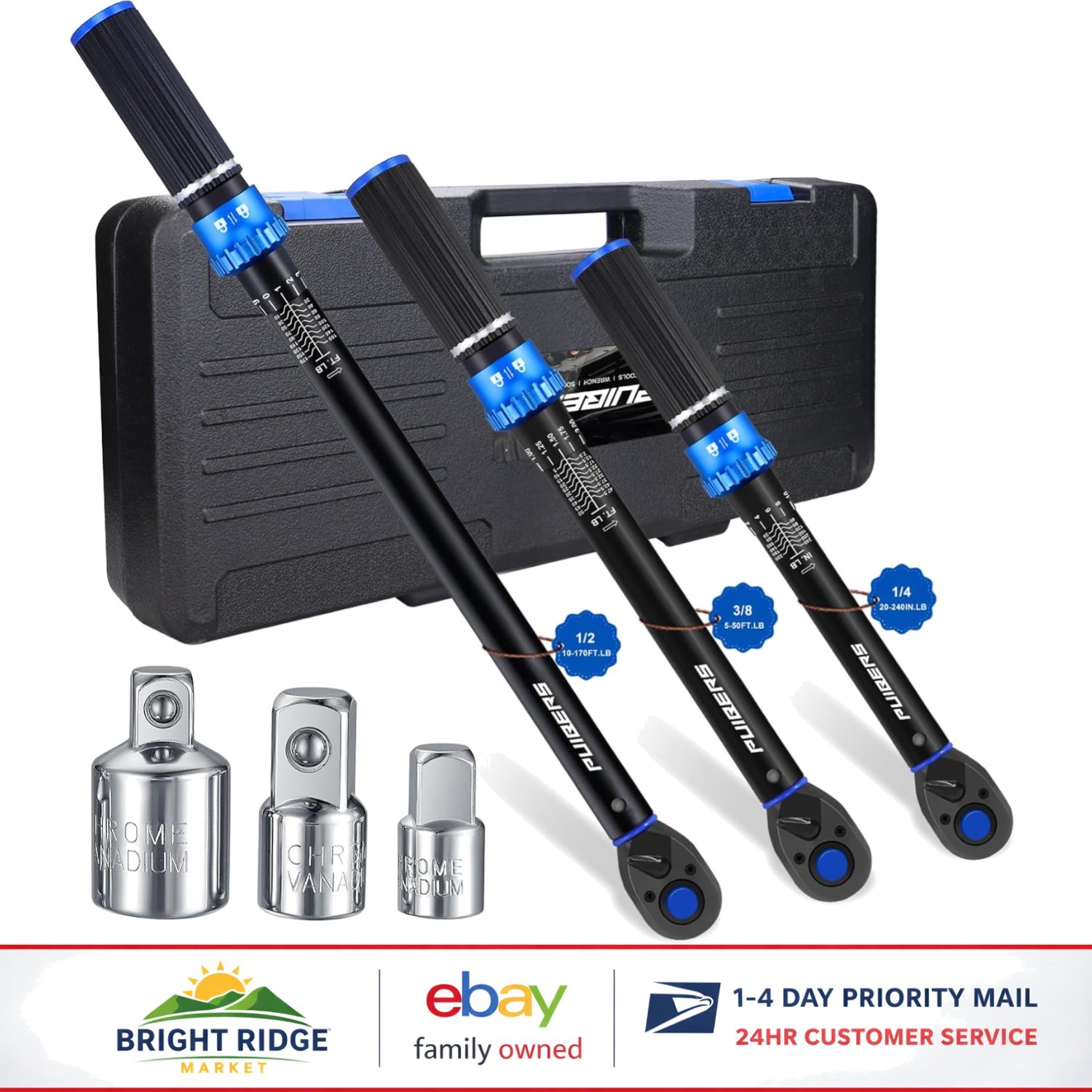 Pro Torque Wrench Set with Clear Readings and Durable Construction for Vehicles gallery