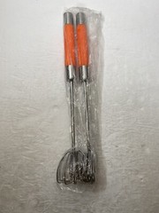 Stainless Steel Semi Automatic Whisk Egg Beater • Set Of 2
