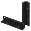 4 PCS Black L Corner Bracket 7x13/8x13/8 Inch Long Right Angle Brace 1/8 In gallery