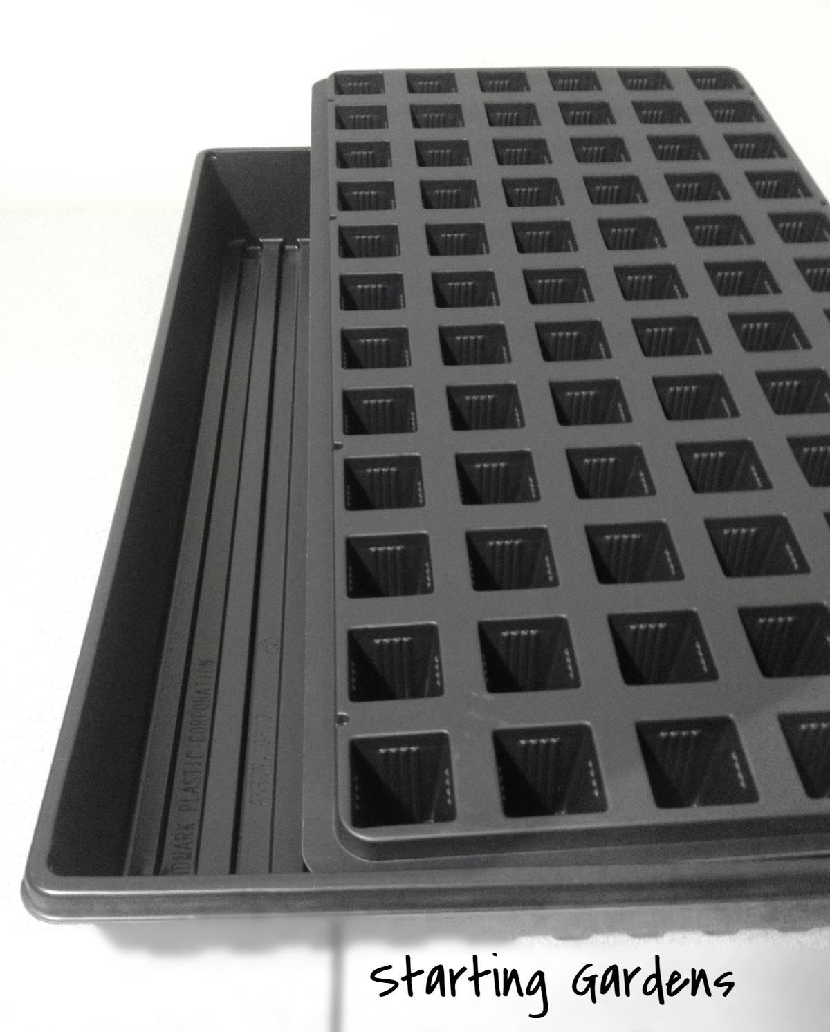 Seed Starting Trays, (Qty.5) 72 Cell Propagation Trays, (Qty.5) Solid Seed Trays gallery