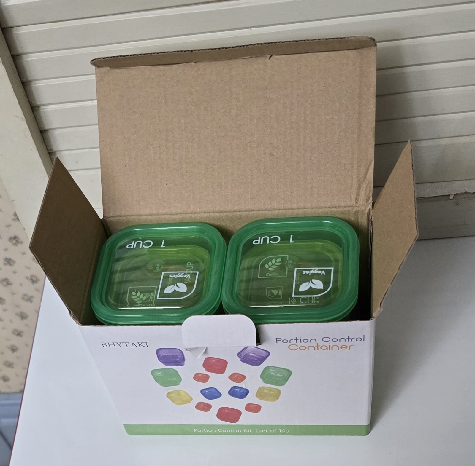 Bhytaki 14 Pcs Fix Portion Control Containers Kit Food Plan Diet Weight Loss gallery