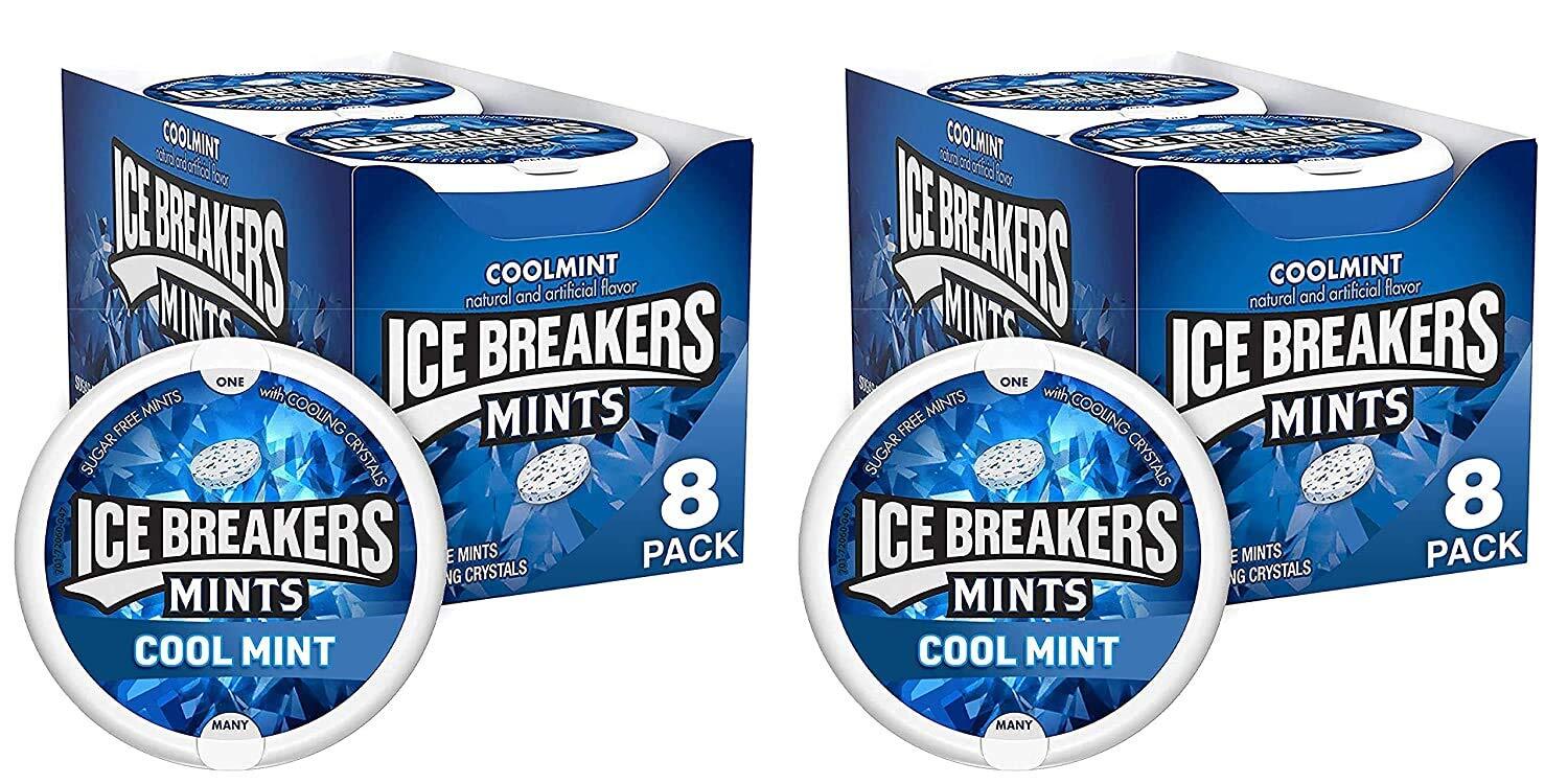 ICE BREAKERS Sugar Free Mints, Coolmint, 1.5 Ounce (Pack of 8) (2-Pack) gallery