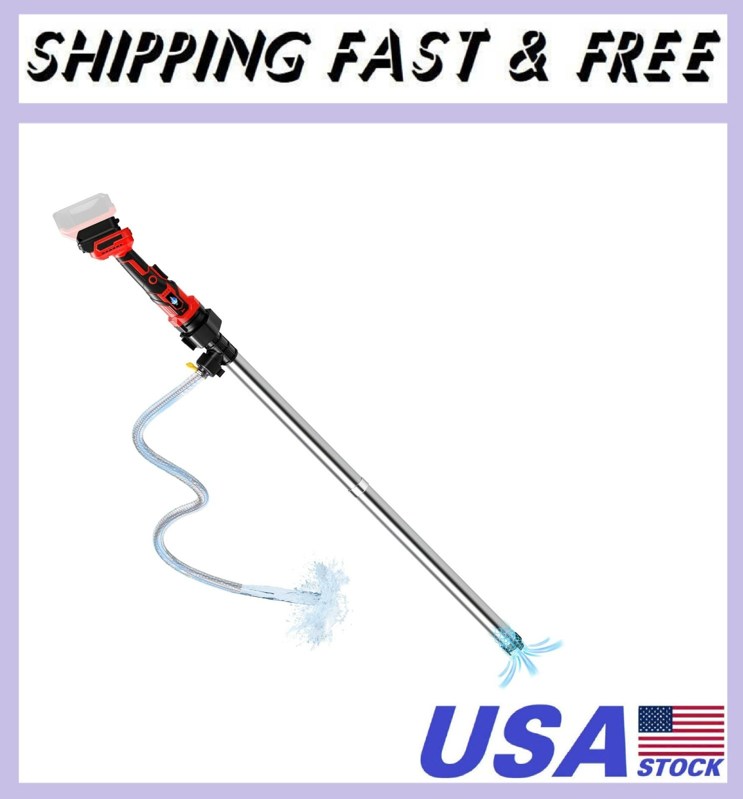Cordless Stick Water Transfer Pump for Milwaukee 18V, Brushless Water Pump gallery