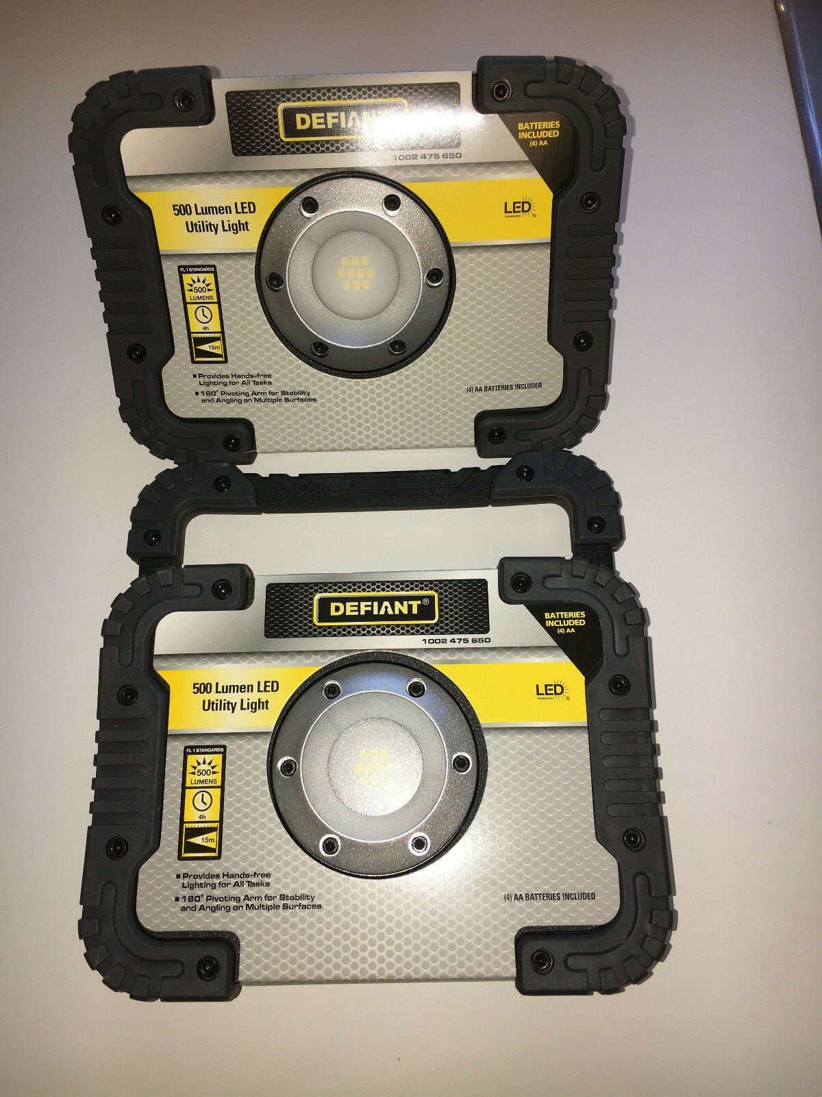 2 Defiant -Battery Operated Portable LED Utility & Emergency Lights -500 Lumen gallery