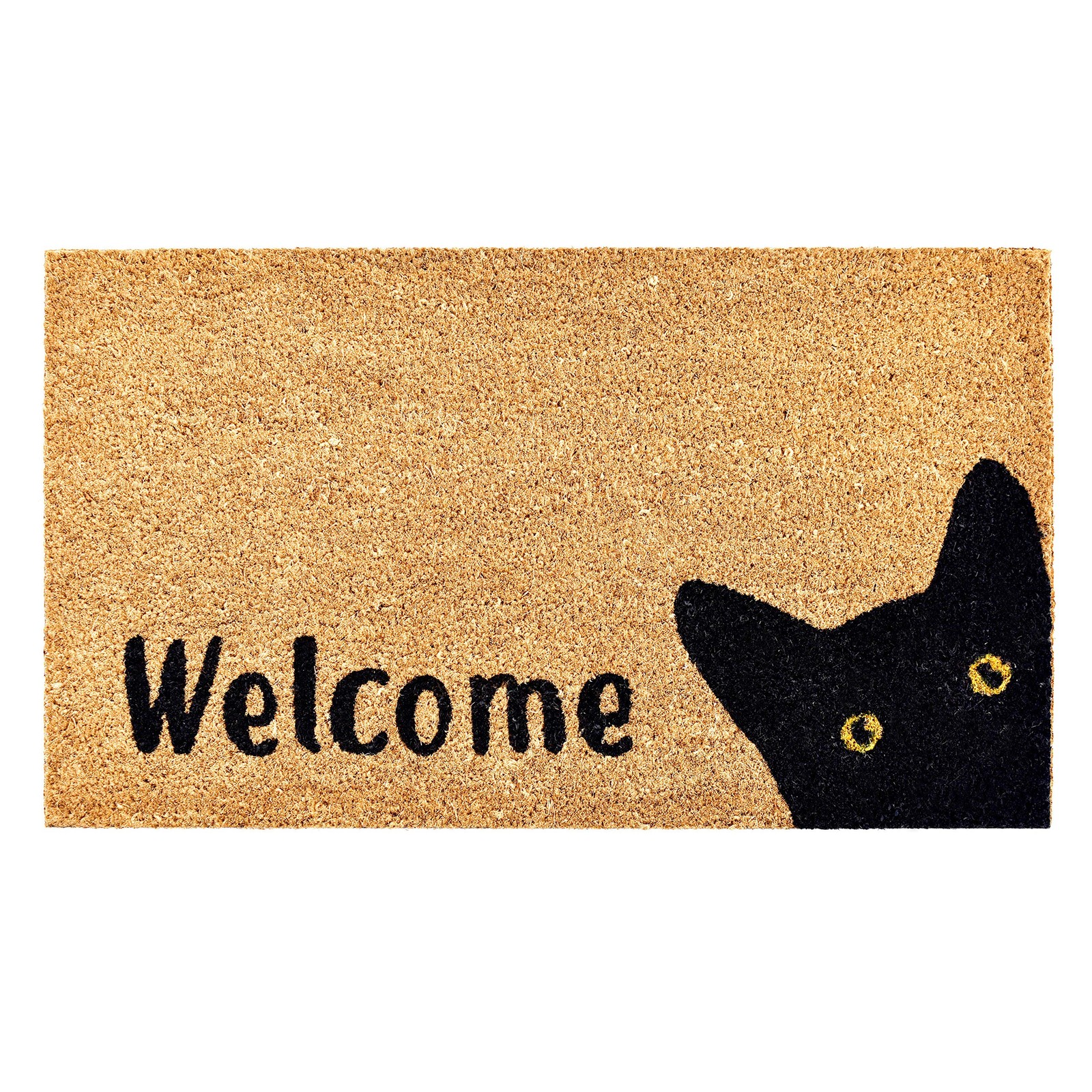 Durable 2x3 Rectangular Coir Kitty Korner Rug with Vinyl Backing for All Seasons gallery