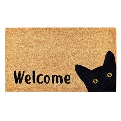 Durable 2×3 Rectangular Coir Kitty Korner Rug with Vinyl Backing for All Seasons