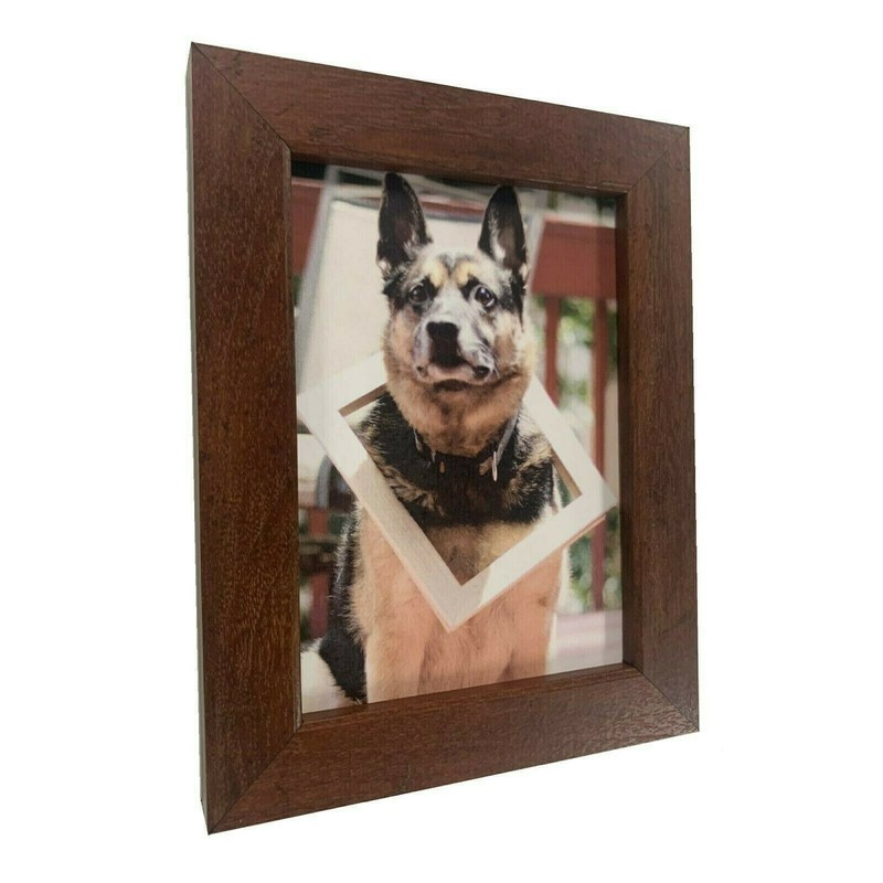 US Art Frames 1" Flat Country Walnut Brown MDF Wall Decor Picture Poster Frame gallery