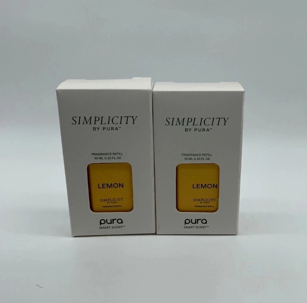 Pura Lemon Refills 2 Pack | Smart Diffuser Fragrance | Fresh Citrus Scent