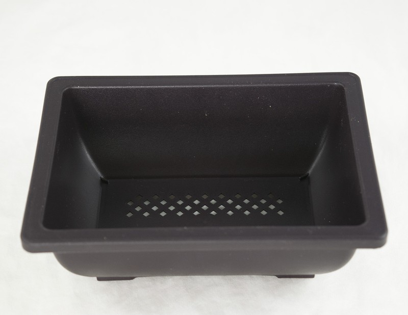 4 Sets Rectangular Plastic Cactus, Bonsai Training Pot + Tray 6.25"x 4.75"x 2" gallery