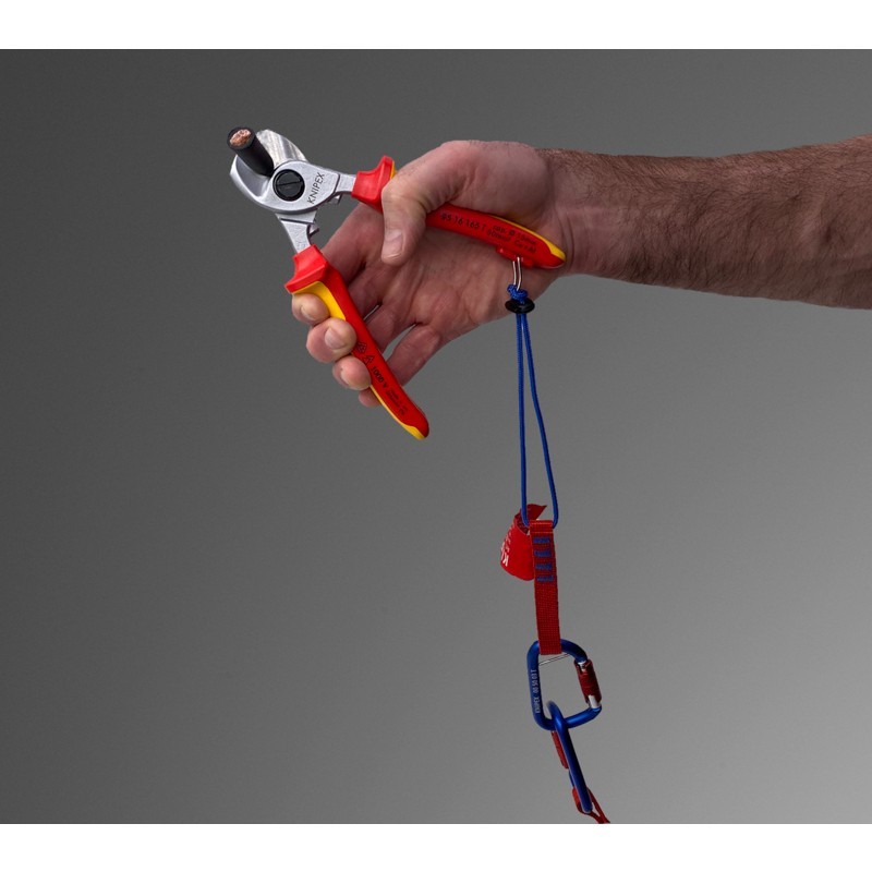 KNIPEX 00 50 06 T BKA 13" Tool Tethering Adaptor Straps w/ Captive Eye Carabiner gallery