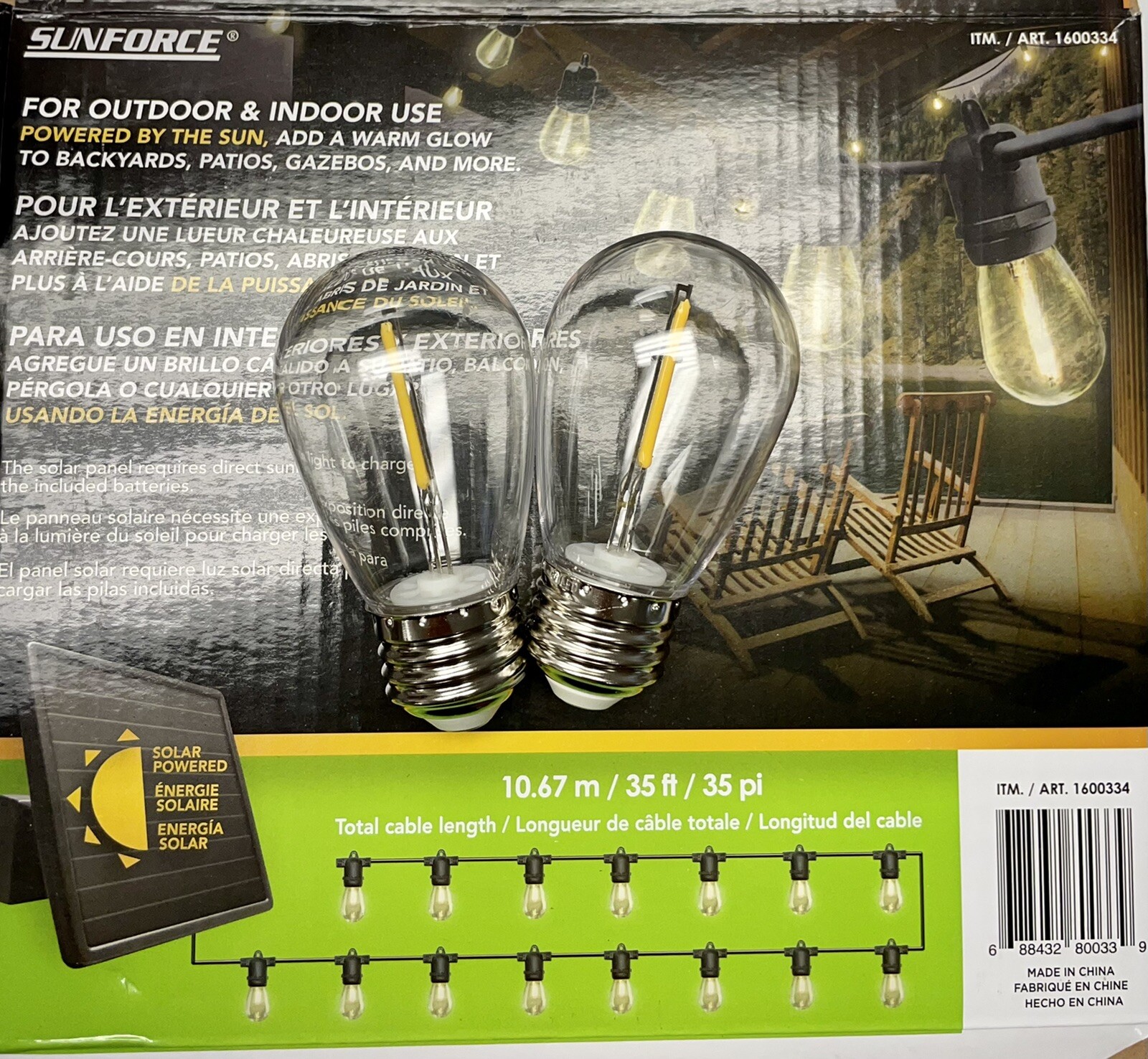 2 SunForce LED Light Bulb Replacement For Patio Solar Light String .3W BRAND NEW gallery