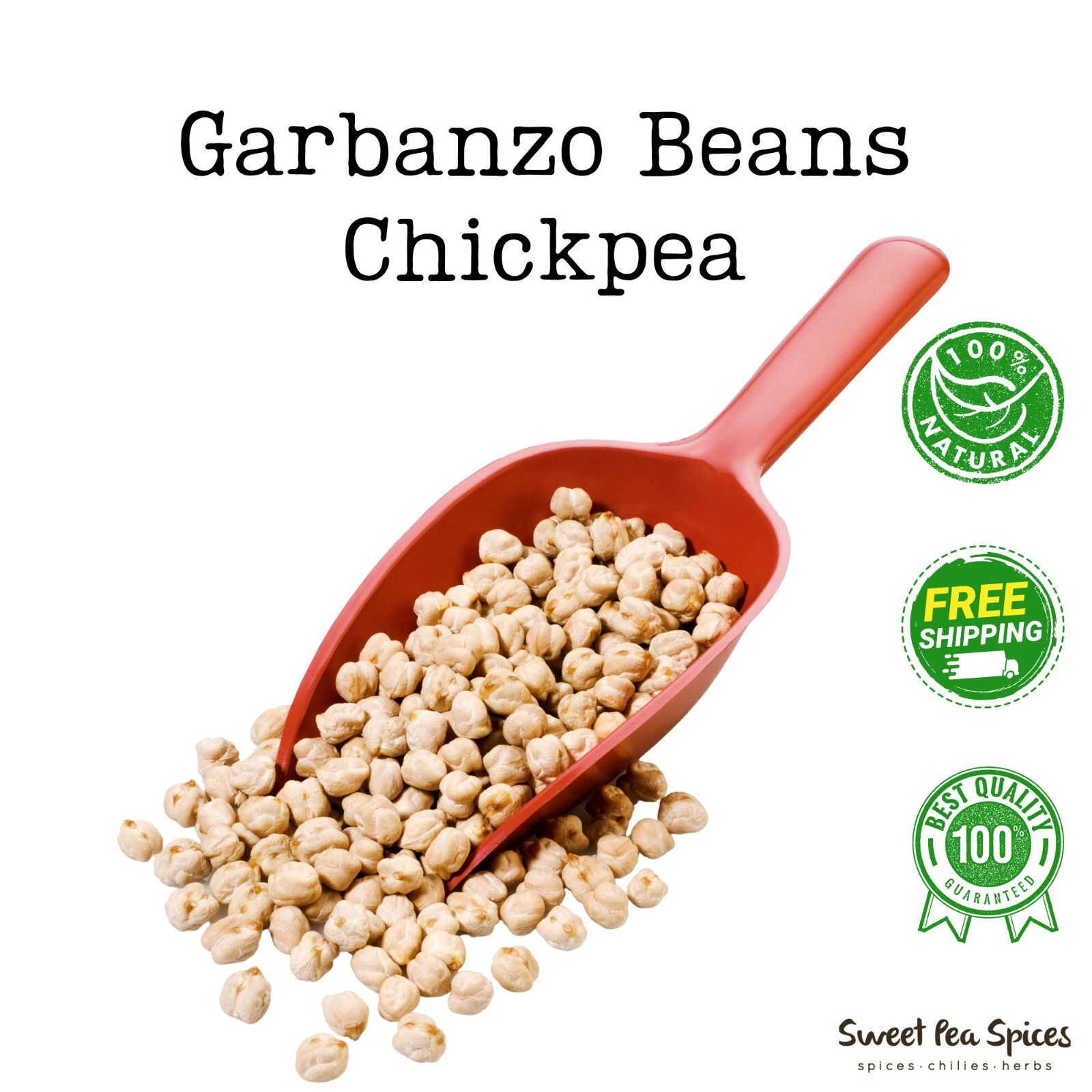 Organic Garbanzo Beans - Chickpeas - Bulk - Dry Beans - Protein Rich -Non Gmo gallery