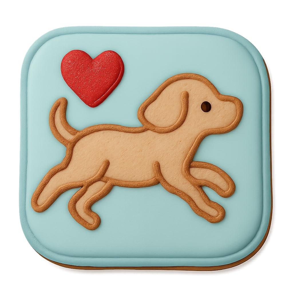 Running Puppy Lover Cookie Cutter & Stamp - 4x4 Fun Kitchen Baking gallery
