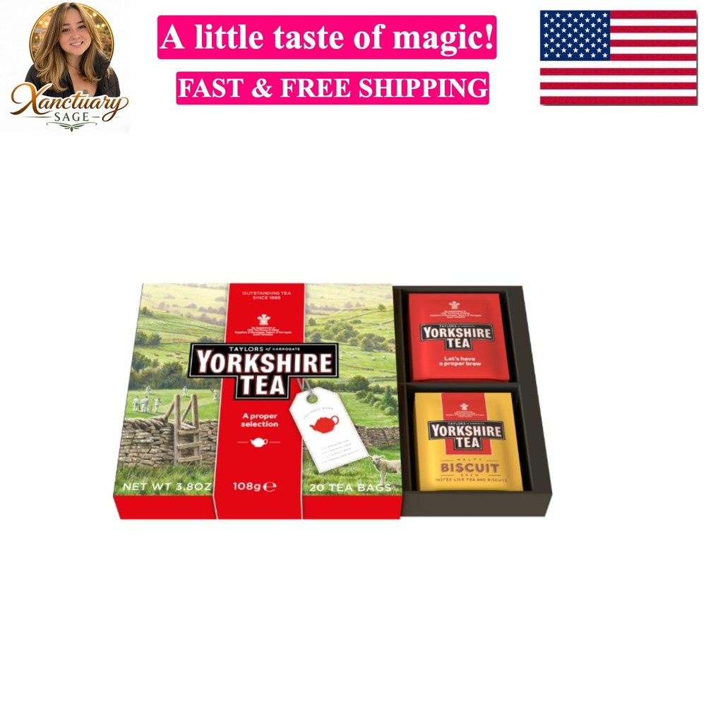 Assorted Teas Sampler, Variety Gift Box, Individually Wrapped Bags, 20 Count ...