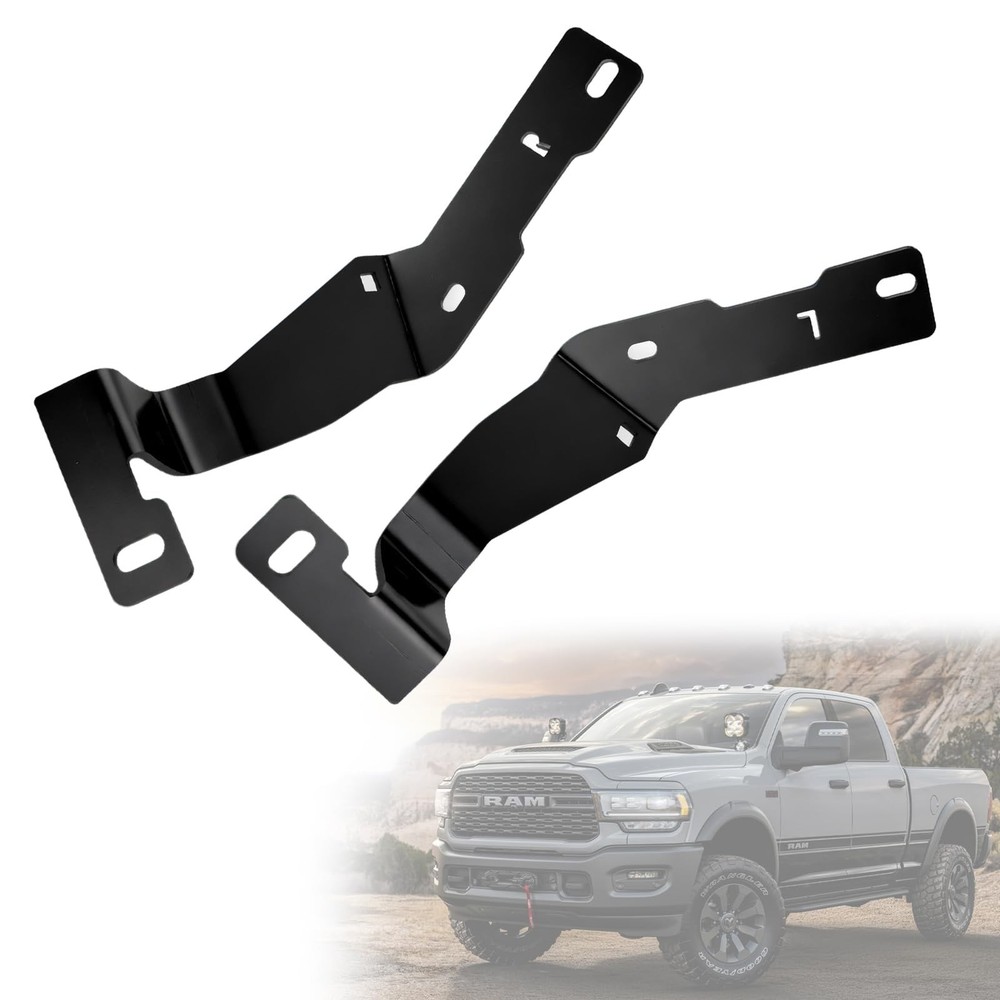 2Pcs Ditch Light Bracket Compatible with Dodge Ram 2500/3500 2019 2020 2021 2...