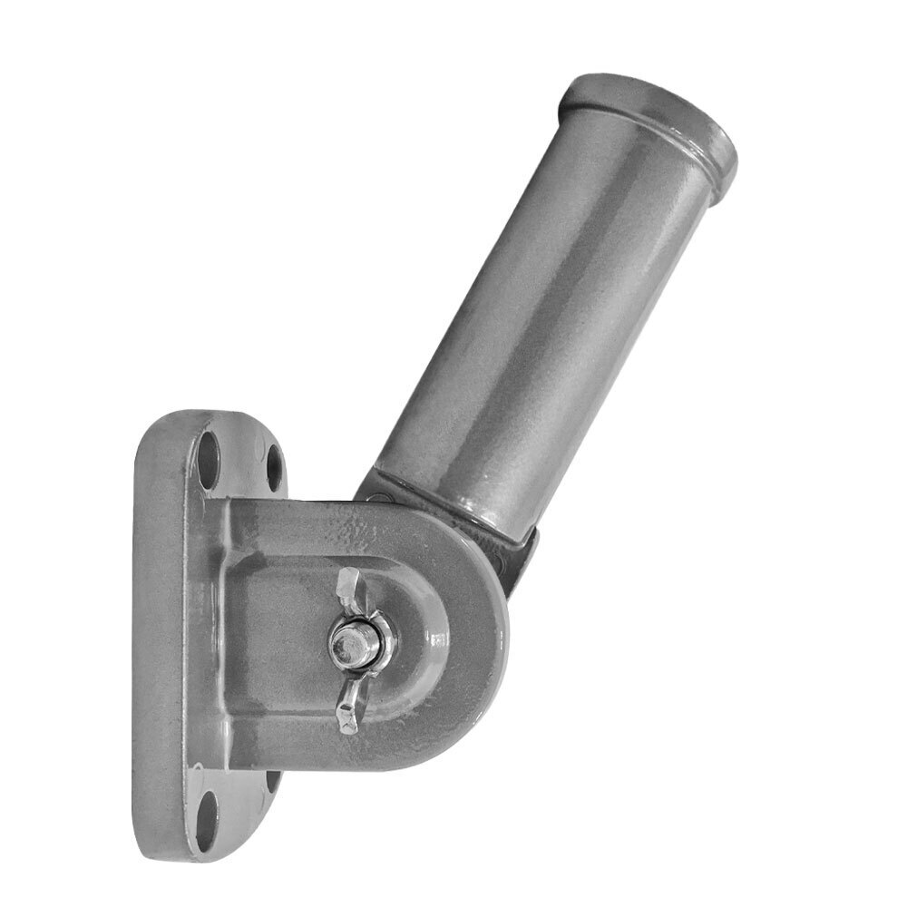 Adjustable Flag Pole Bracket Silver Wall Mounted Flag Pole Bracket gallery