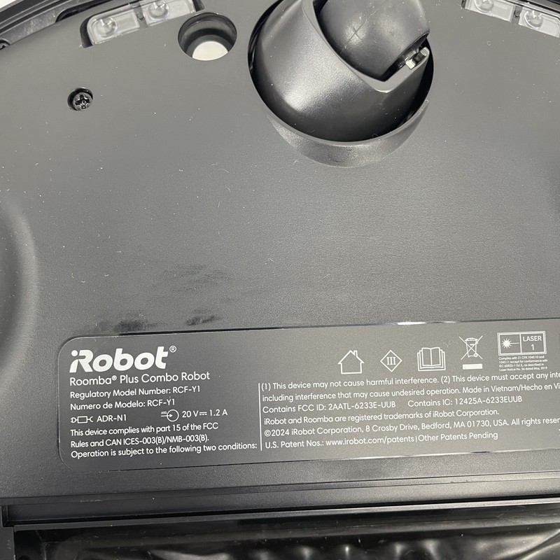 AS IS iRobot Roomba Plus Combo Vacuum & Mop model RCF-Y1 #FP6116 gallery
