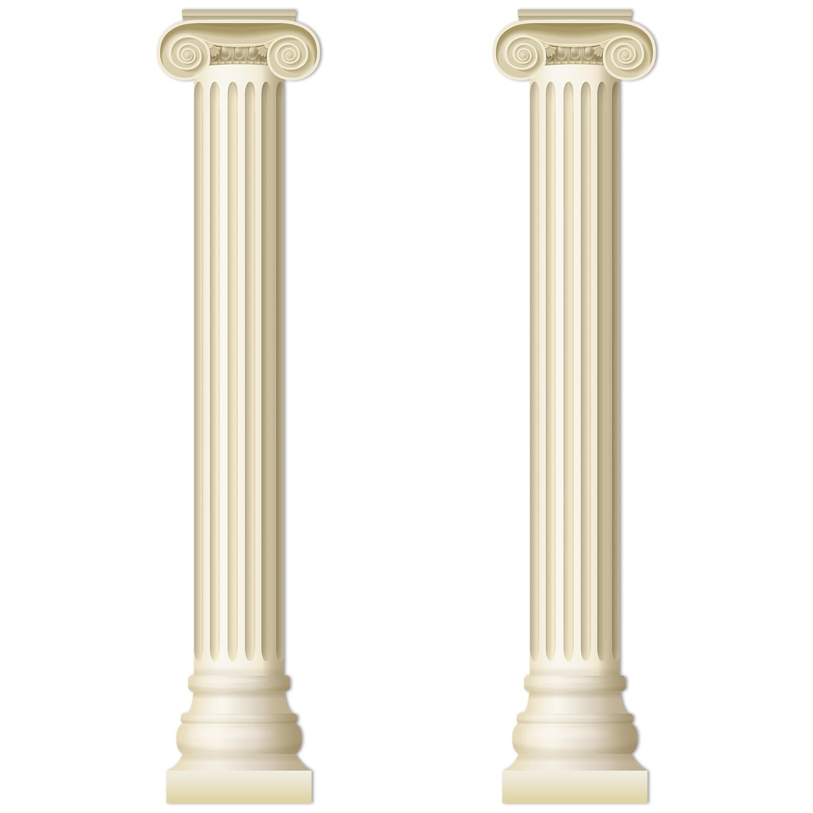 2Pcs Greek Columns Cardboard Pillars Cutouts Ancient Greek Party Decor for Bi... gallery