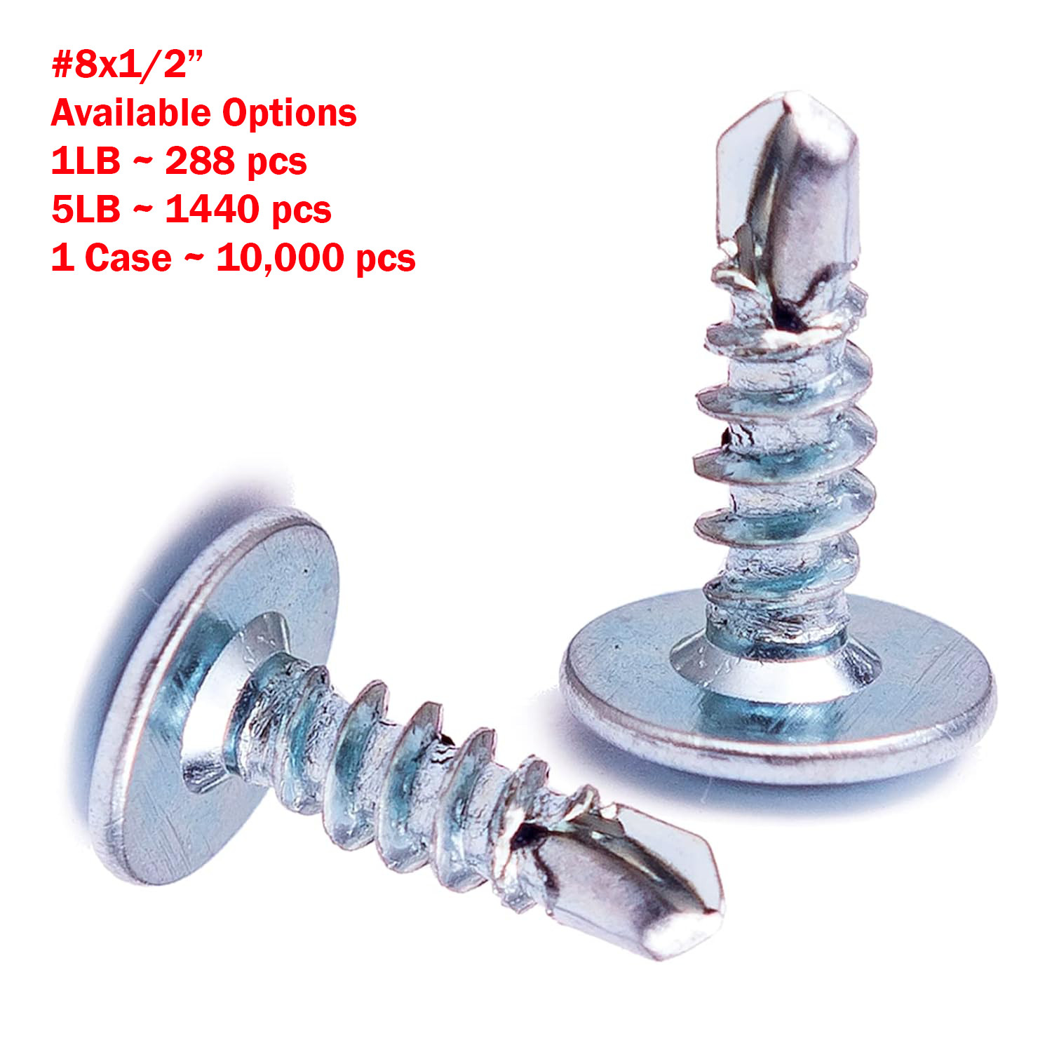 #8 Zinc Plated Phillips Wafer Modified Truss Head Self Drilling Wood Dura-Screws gallery