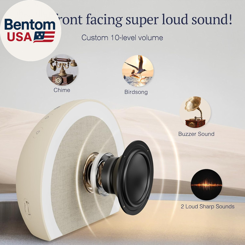 Extra Loud Alarm Clock with Wireless Bed Shaker, Vibrating Dual Alarm with Light gallery