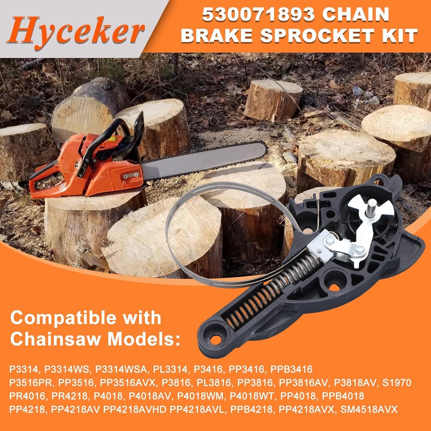 Chain Brake Sprocket Kit For Poulan PR4016 PR4218 PP4218AV Chainsaws 530071893 gallery