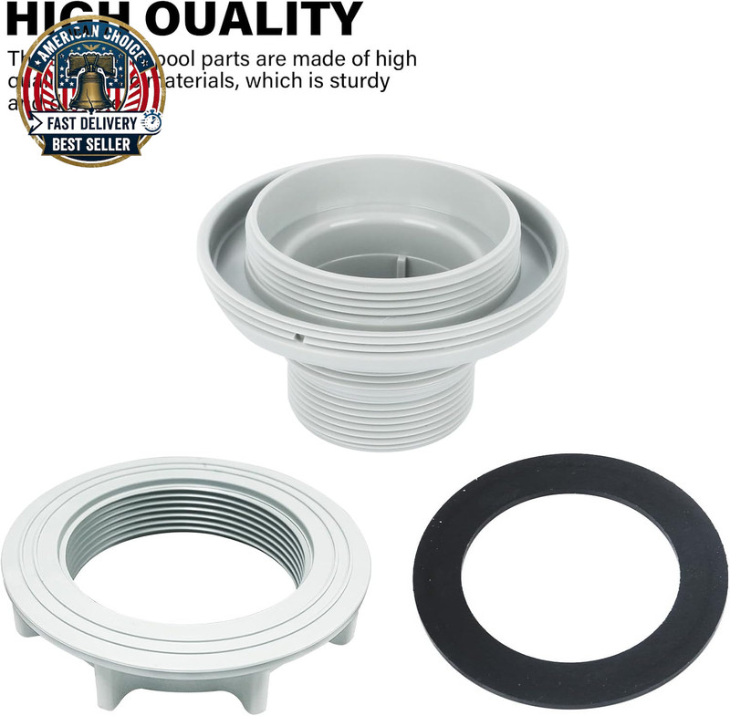 Pool Threaded Strainer Connector Nut Washer Kit 10744 10256 10255 for Intex abov gallery
