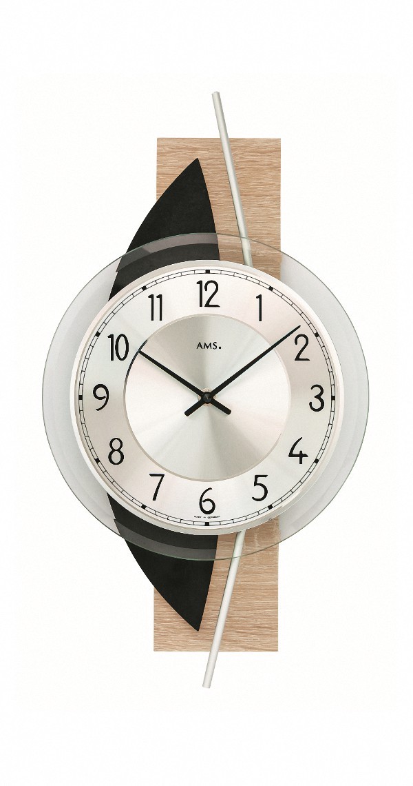 Modern Wall Clock with Quartz Movement by AMS gallery