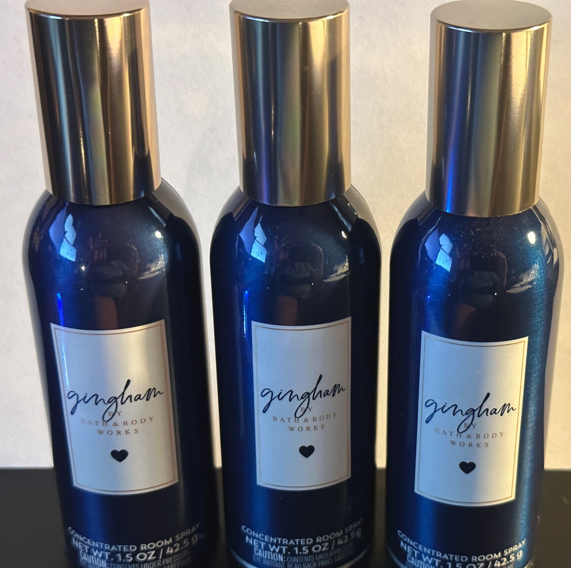 3x Bath & Body Works GINGHAM Concentrated Room Spray Air Fresh FREE SHIP gallery