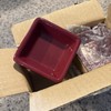 Pampered Chef Simple Additions Set of 4 Petite Squares Cranberry Dip Bowls 0708C gallery