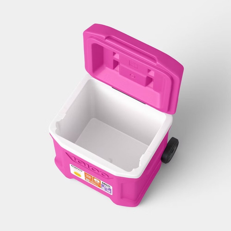 Sun Squad 24 Cans/16qt Rolling Cooler - Pink Fizz gallery