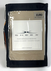 NEW Sheex Experience Performance Fabric Euro Pillow Sham Khaki 26″ x 26″
