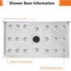 White Stainless Shower Base 60''L x 36''W Long Lasting Rectangular Shower Pans gallery