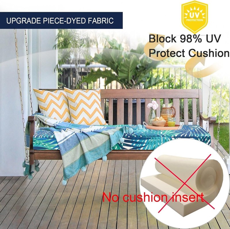 Durable Polyester Cushion Slipcover for Patio - Water Resistant 59x18x3 gallery
