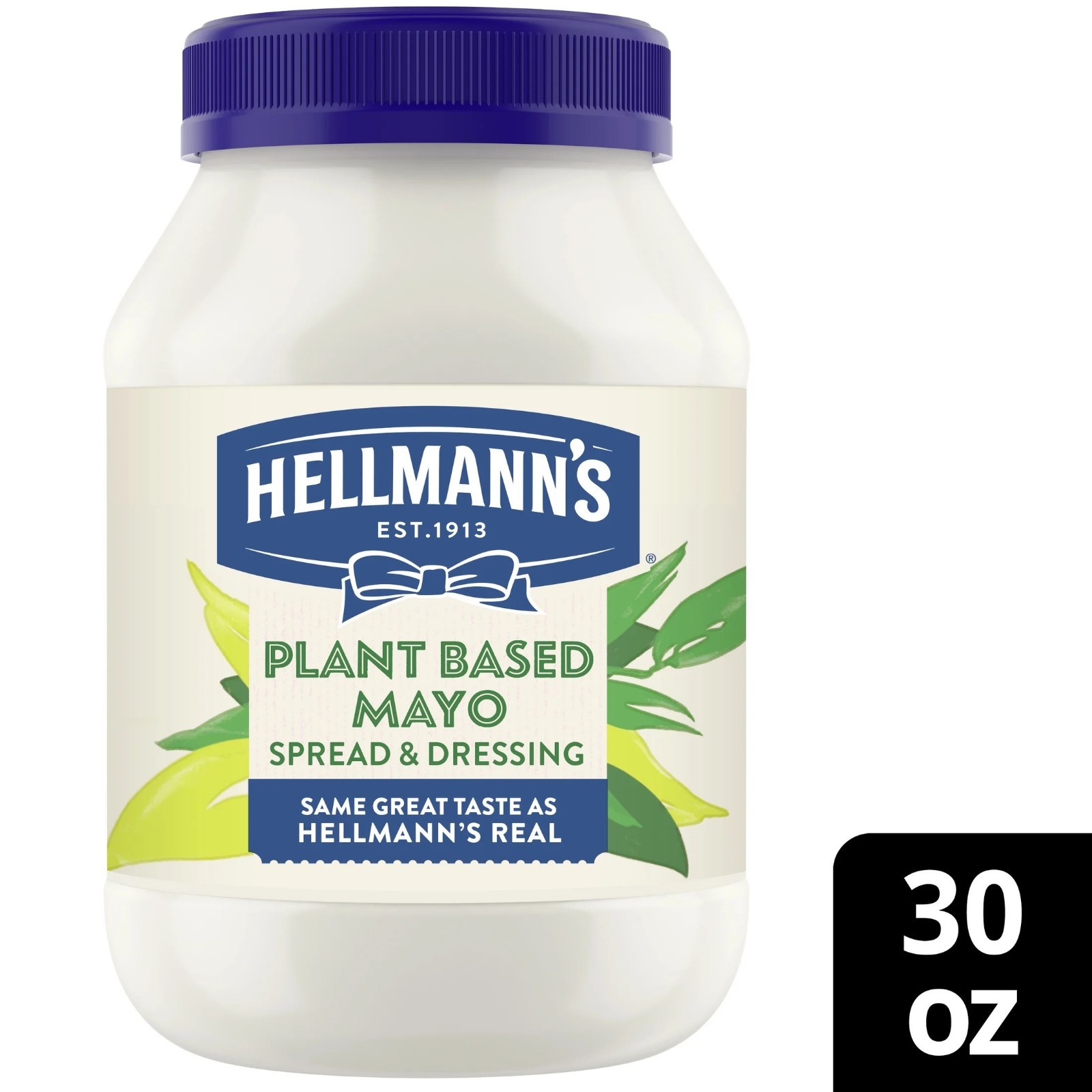 Hellmann's Plant Based Mayonnaise Spread & Dressing Condiments, 30 fl oz Jar gallery