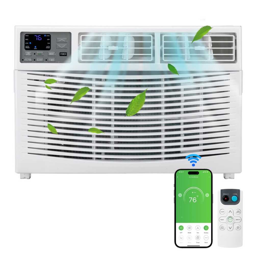 8000 BTU 115V Window Air Conditioner w/Remote Control & LED Digital Panel, Wifi gallery