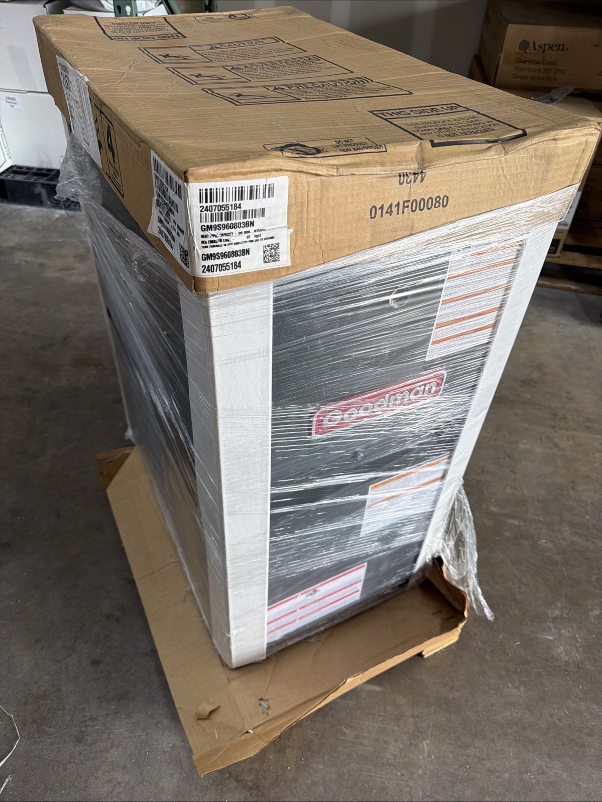 Goodman 80K BTU 96% Single Stage LP / Gas Furnace GM9S960803BN - 17.5" - Upflow- gallery