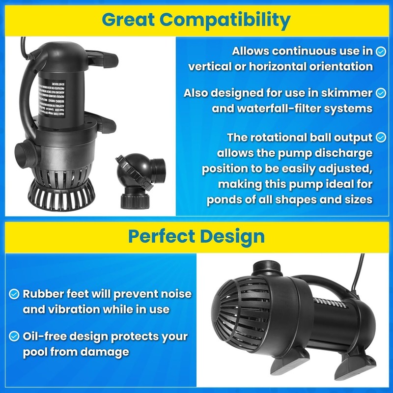 Replacement for 3000 GPH Submersible Pond Pump (Part # 91018) gallery