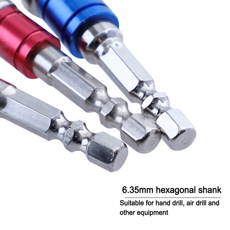 Screwdriver Bit Socket Rod Quadrilateral Head 6Pcs Imperial Hexagonal Shank gallery